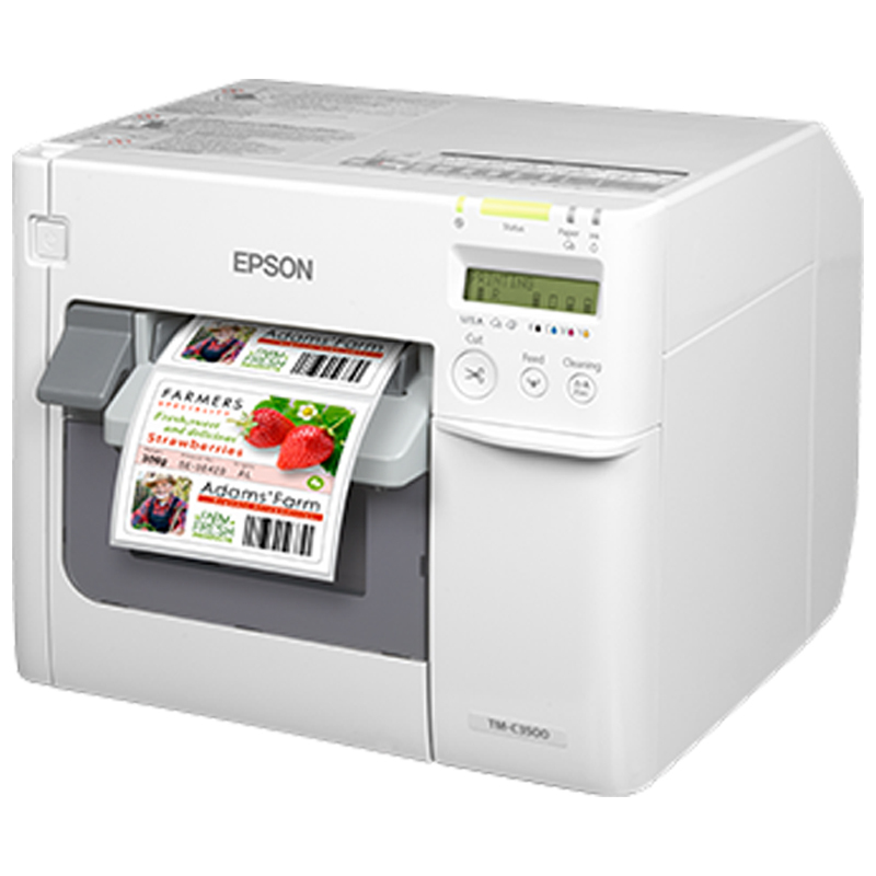 爱普生(EPSON) TM-C3520 轻工业型彩色喷墨标签打印机 85mm/s 支持网络打印高清大图