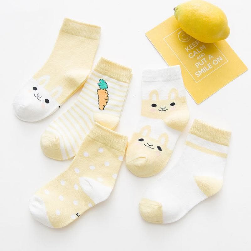 [促销]5双装秋冬儿童袜子春秋男童女童宝宝袜薄袜中大童0-9岁袜秋冬新款图片