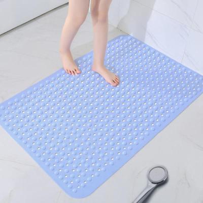 浅蓝色(欣艺) 49×49cm(一体成型加厚环保) 80*120CM加厚大号浴室洗澡防滑垫大面积卫生间卫浴淋浴地垫家用