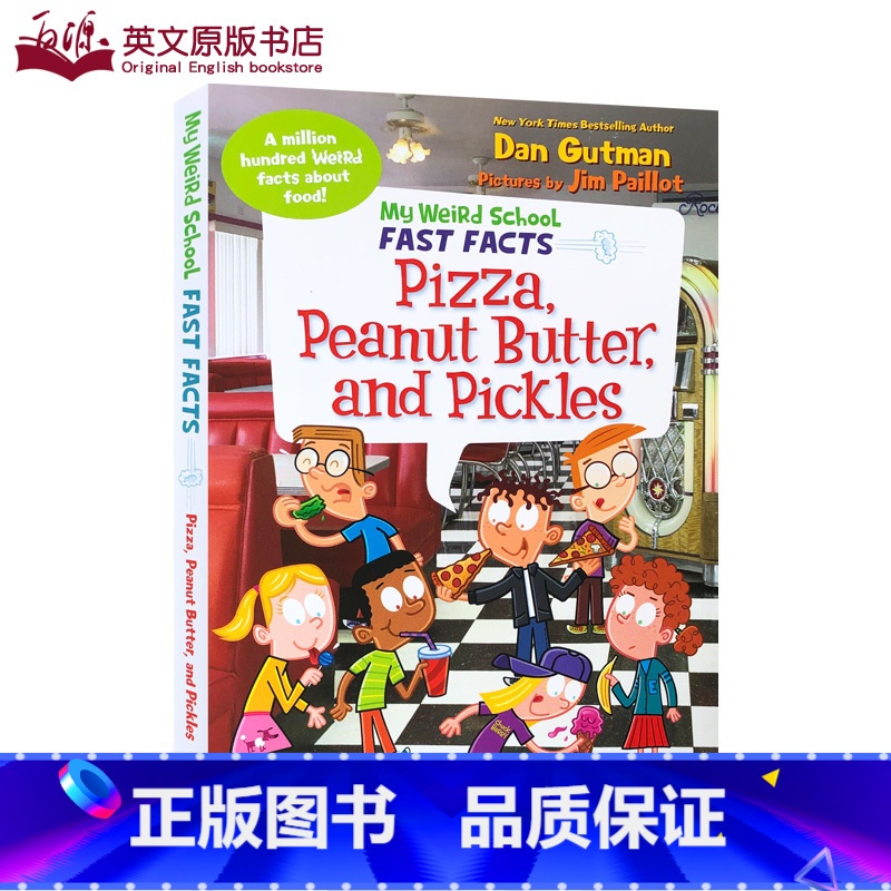 【正版】英文原版我的歪歪学校真实百科食物的组成My Weird School Fast Facts:Pizza,Pean