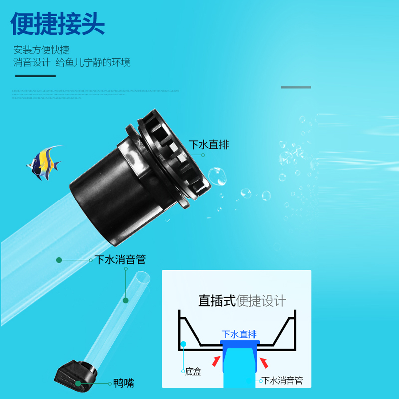 滴流盒鱼缸过滤器抽屉盒储水滤雨淋上置顶水族箱循环泵增氧培菌高清大图