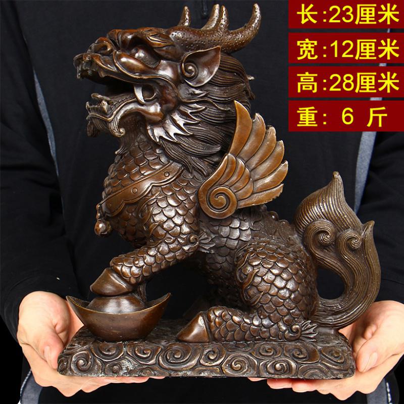 美帮汇铜摆件一对大号物招子摆设工艺品家居装饰品高清大图