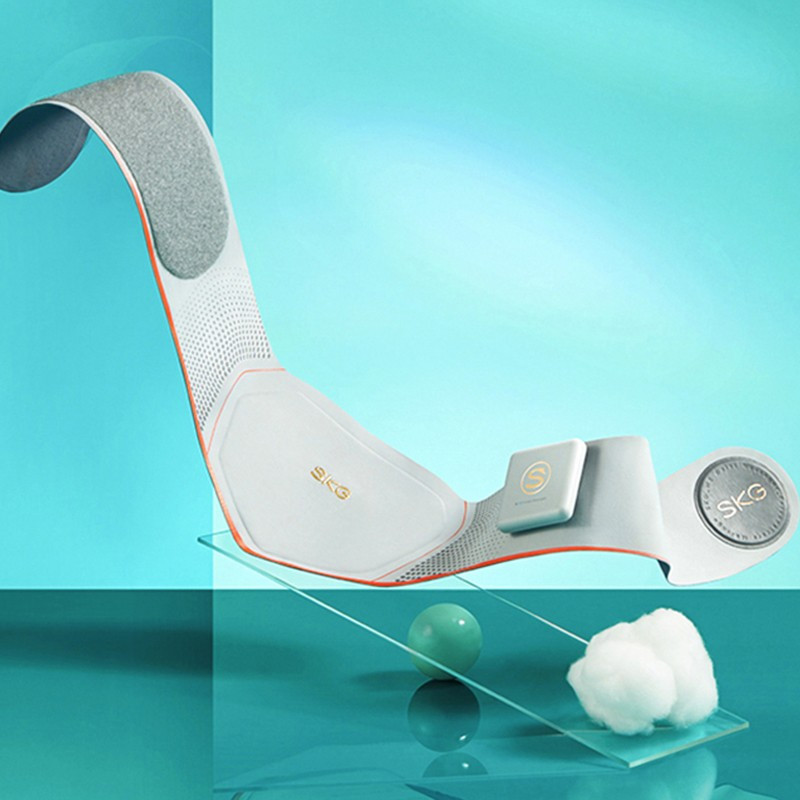 女神节生日礼物skg腰部按摩器w5浅蓝色智能腰部按摩仪