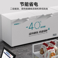 星星BD/BC-408GS 408升深低温冰柜-40℃商用大容量速冻水饺卧式冷冻柜家用鱼肉丸鲜肉冰箱雪柜全冷冻冷藏可转换