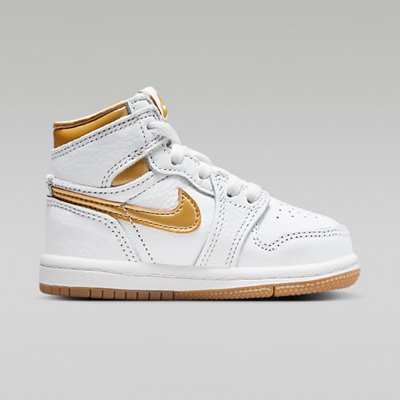 耐克nike青少年airjordanaj1high白金色高帮篮球鞋fd2598107