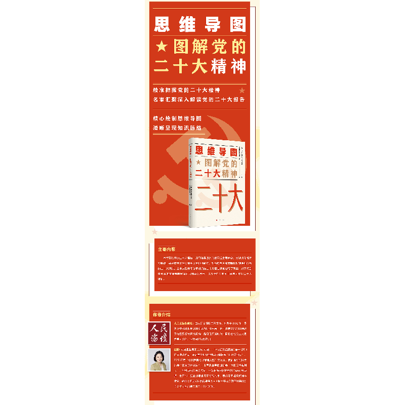 正版新书]思维导图图解党的二十大精神人民日报人民论坛杂志社高清大图