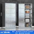 不锈钢存储柜储物柜更衣柜 201不锈钢加厚十门更衣柜
