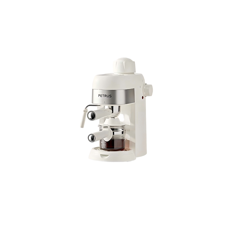 柏翠(petrus)意式咖啡机 半自动小型家用办公室用浓缩蒸汽打奶泡 PE2128高清大图