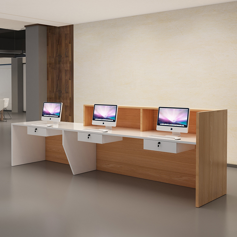 苏宁 金菲罗格 办公家具 木质 接待会客前台桌颜色备注 3600*600*750/1000高清大图