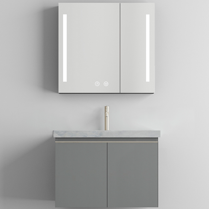 箭牌(arrow)慕梵ii银河灰系列智能镜柜岩板台面浴室柜洗漱盆柜apg8g40
