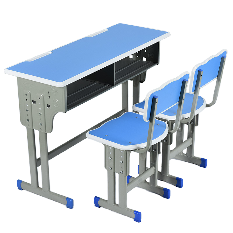 锦北 学校高中小学生课桌椅ABS加厚教室课桌椅培训补习椅子 款式十九高清大图