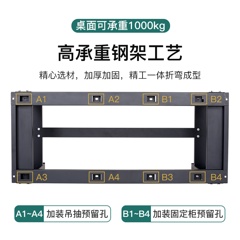 尔迈 重型钳工工作台防静电操作台工厂车间多功能工具台 1.5米 BL款高清大图