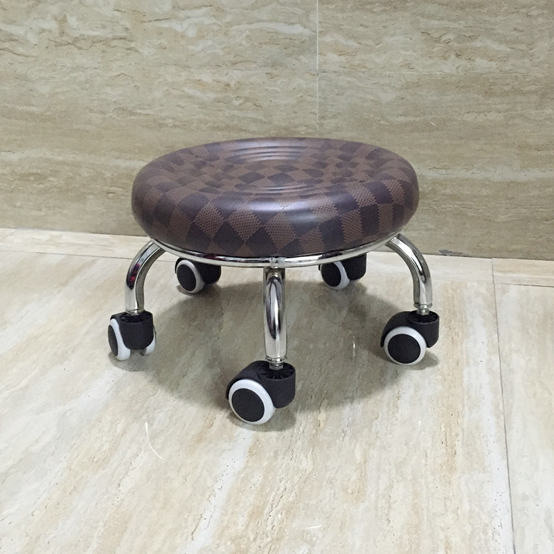 寻木匠万向轮小凳子滑轮板凳学步车助步换鞋移动凳带娃打包神器视频