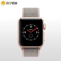 Apple Watch Series3 智能手表 GPS+蜂窝网络款 38毫米 金色铝金属表壳 粉砂色回环式运动表带