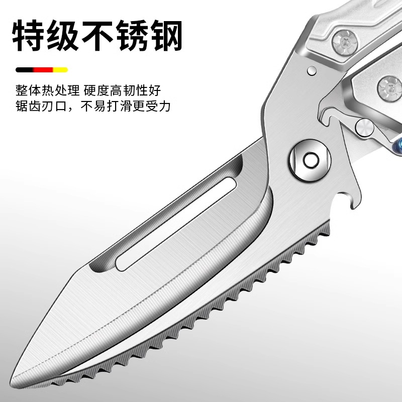 德国多功能厨房剪刀强力不锈钢鸡骨剪家用剪鸡鸭鹅肉骨头专用L7163高清大图