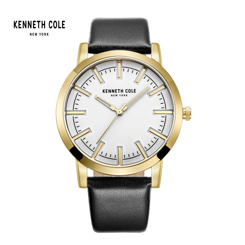 KennethCole/凯尼斯.克尔男士石英表皮带防水腕表休闲百搭款正品KC10030810