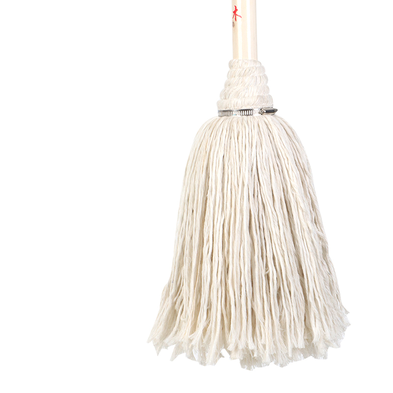 豫亨圆头木杆普通拖把棉线家用老式墩布吸水拖布酒店物业大号全棉地拖