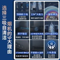 海尔(Haier)抽油烟机顶侧双吸式单烟机家用抽烟机大吸力自清洗挥手控制CXW-258-EC715
