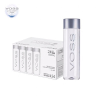 VOSS 芙丝饮用天然矿泉水(不含气)ST 375ml 玻璃瓶 挪威进口饮用水