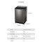 海尔(haier)XQS100-BZ278 波轮洗衣机10公斤容量 一级能效 全自动下排水 家用大容量变频双动力防缠绕