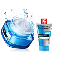 欧莱雅（L'OREAL）男士水能保湿润肤霜保湿补水乳液滋润肤露护脸面霜抹搽擦脸油男生脸部秋冬季护肤品 水能保湿强润霜
