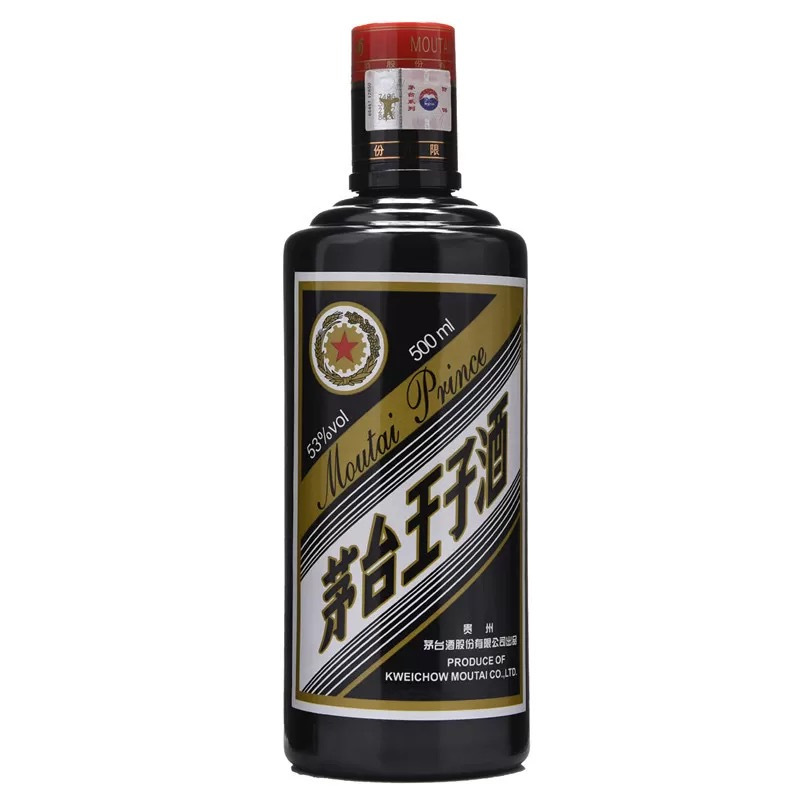 贵州茅台酒 茅台黑金王子酒 53度酱香型白酒 单瓶