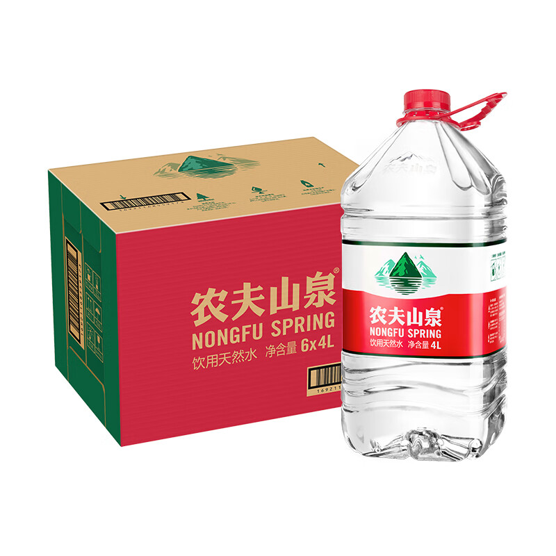 农夫山泉 天然水 4L/桶 6桶/箱 (计价单位:箱)高清大图