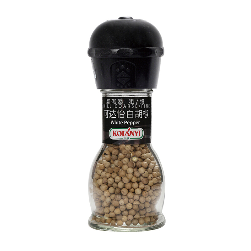 中粮定制可达怡白胡椒粒(麿碾器)(进口食品 瓶装 52g)