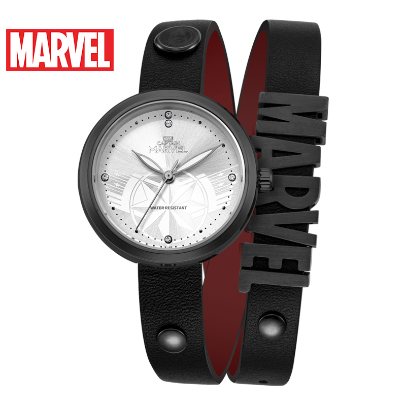 迪士尼(Disney)漫威惊奇队长手表女学生正品时尚个性潮环形2019电影同款女士手表