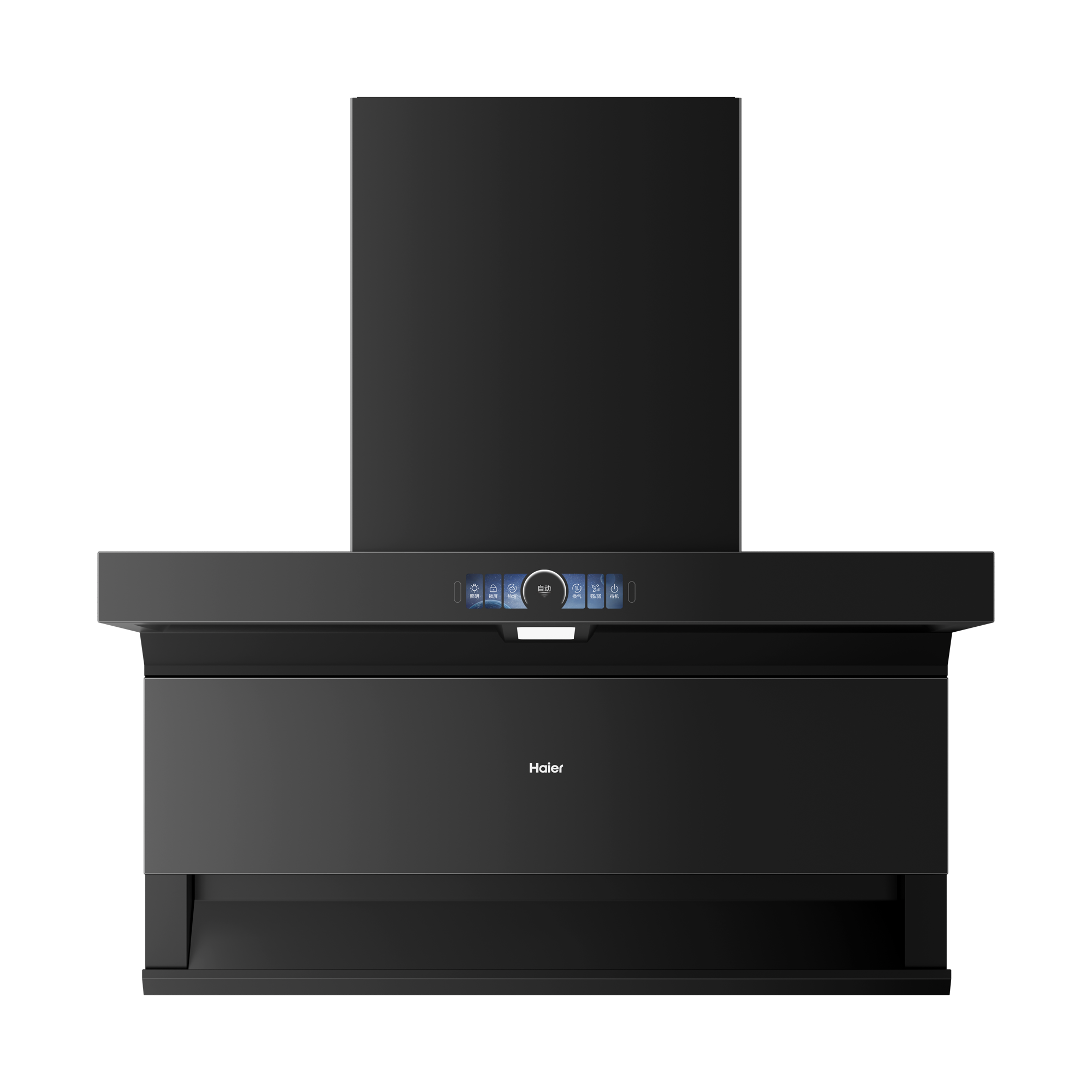 海尔一级能效顶侧双吸油烟机CXW-358-E900C72 27m3/min大吸力钢化玻璃触摸控制