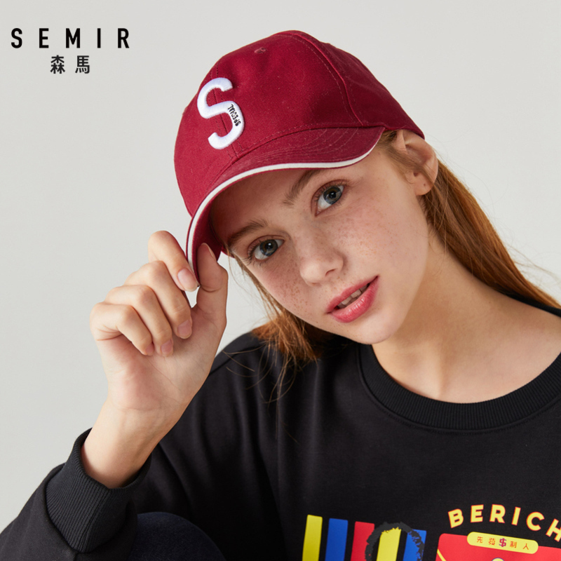 semir森马2019夏季新款帽子女潮牌户外遮阳鸭舌帽时尚棒球帽男士情侣