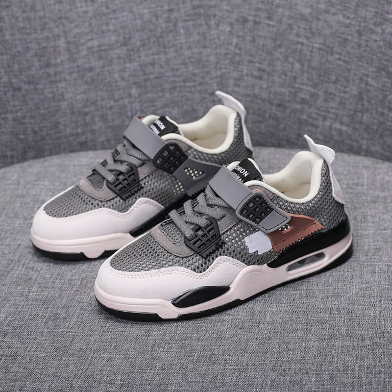 789十岁男孩子的鞋子12大童男生板鞋小学生气垫运动鞋儿童透气网眼鞋