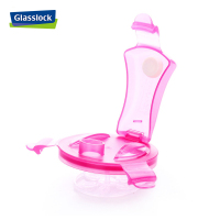 三光云彩(GLASSLOCK)韩国进口钢化耐热玻璃水杯茶杯车载水杯果汁杯牛奶杯RC105 红色 500ml玻璃水杯茶杯