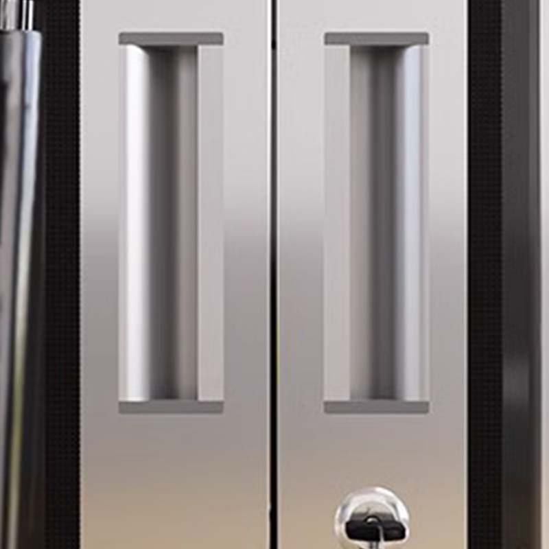 正斌不锈钢防暴器械装备柜工具柜安保反恐盾牌柜警务室防爆柜201加厚材质1800*1200*400不锈钢门不含器材高清大图