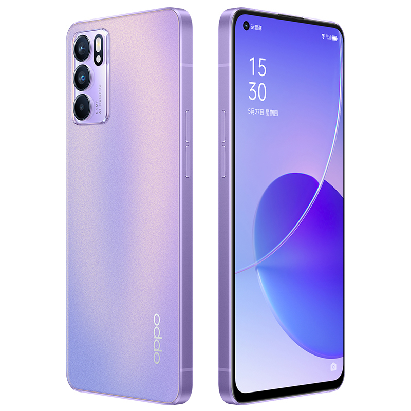 OPPO Reno6 5G 12GB+256GB 星黛紫 5G数字移动电话机 全网通(线下)