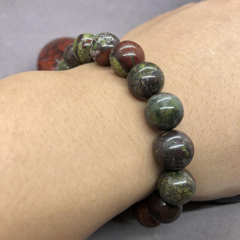 6mm天然龙血石手链男女款手串ins首饰情侣小众设计学生闺蜜生日礼物