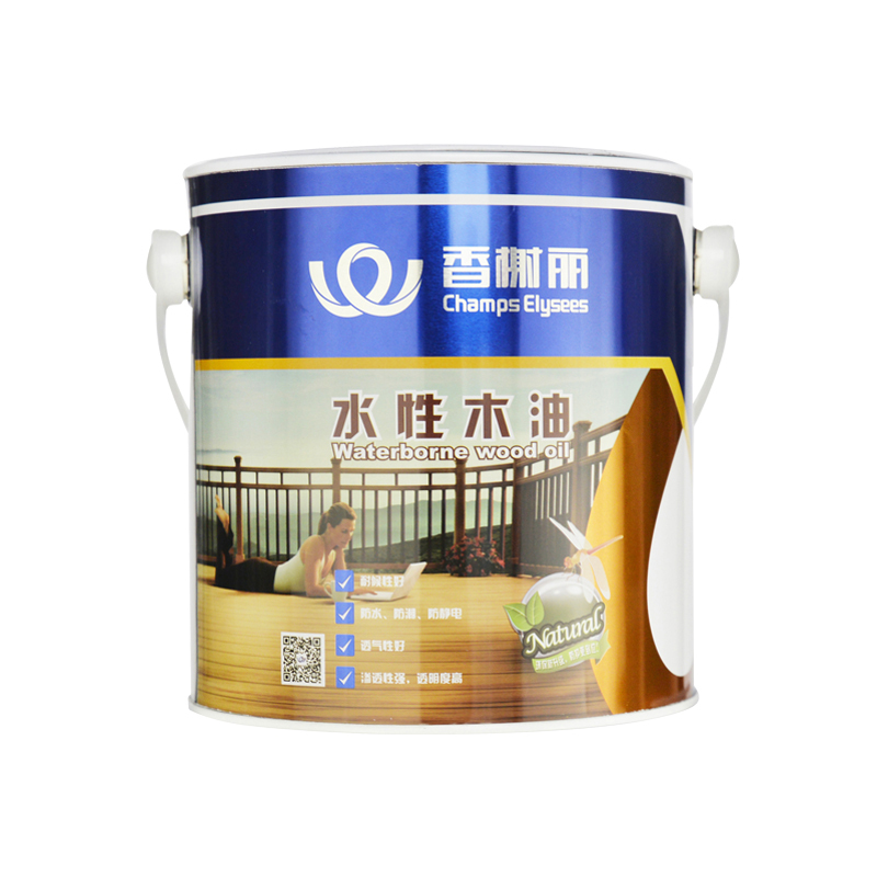 香榭丽 水性防腐木木油实木透明色木漆桐油耐候家具木器漆涂料环保无味室外户外防水木蜡油水性木器漆清漆 透明 14kg