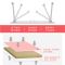 珍珠白中号60x30x27马蹄腿 加高加大电脑桌床上用宿舍可折叠小桌子书桌学生卧室坐地简易家用