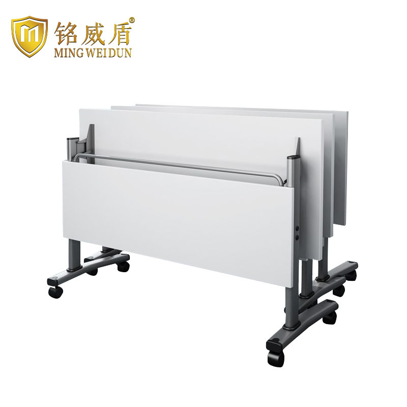 铭威盾折叠培训桌拼接会议桌条桌双人可折叠移动桌长1600mm宽500mm高750mm常规款