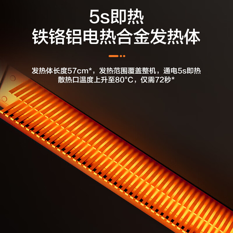 美的(Midea)取暖器HDY20K欧式快热炉电热取暖器电暖器电暖气家用暖风机节能电热取暖炉烤火炉浴室防水高清大图