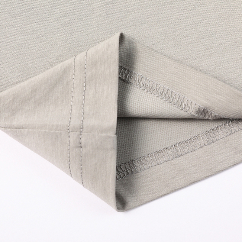 专柜夏季圆领桑蚕丝短袖t恤男薄款冰丝半袖潮流韩版男装渐变色体高清大图