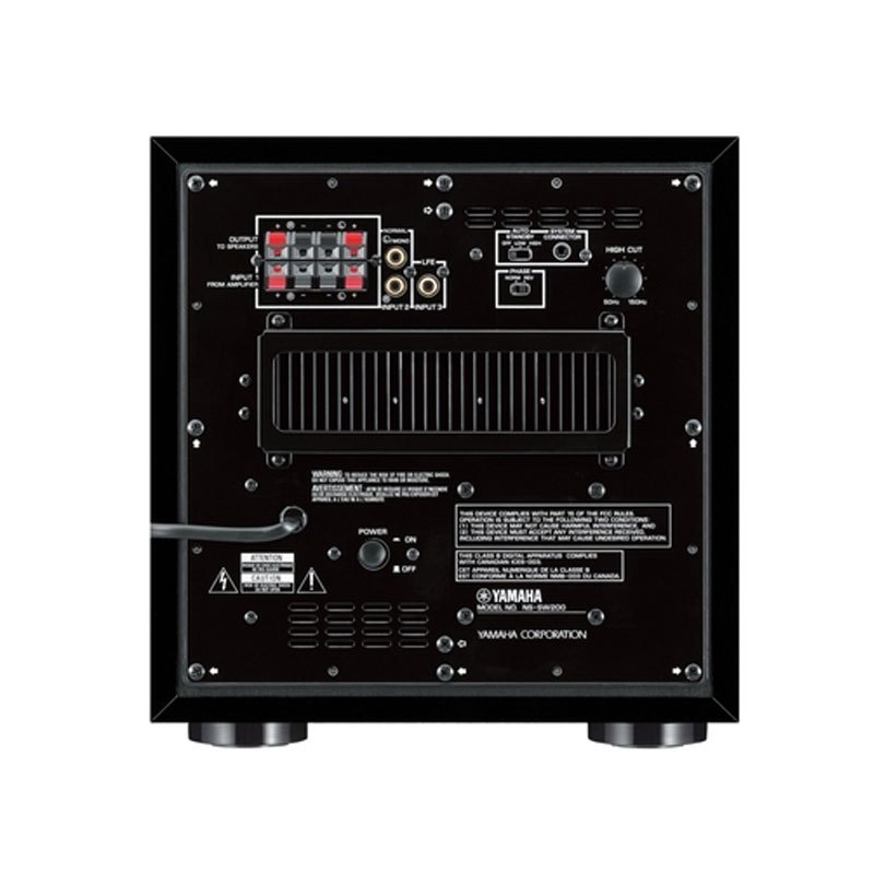 雅马哈(YAMAHA) NS-SW200 家庭影院有源重低音炮 钢琴黑