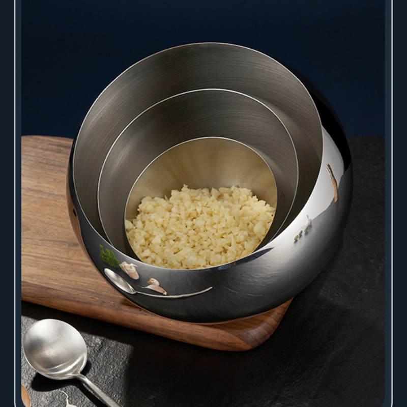 [疆不凡]不锈钢斜口调料碗18cm/个高清大图