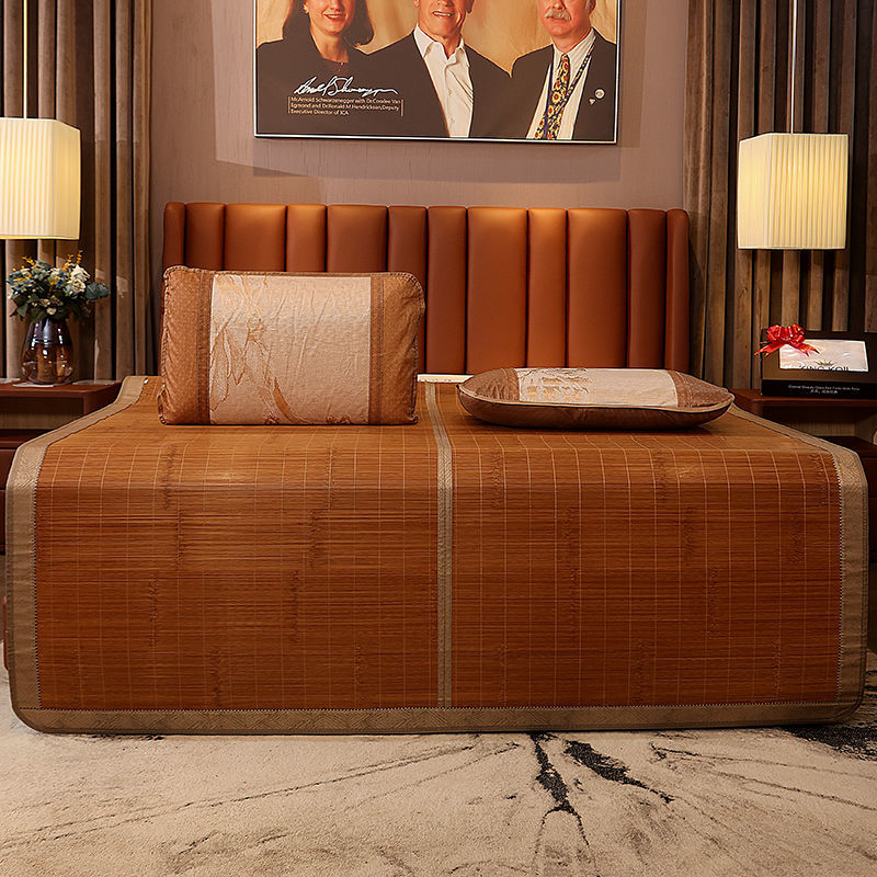 凉席竹席1.5米可折叠学生宿舍双面冰丝席1.2单双人席子1.8m床床席高清大图