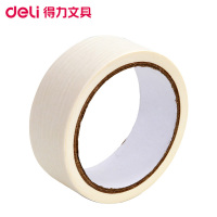 得力(deli)30672美纹纸胶带4卷 36mm*20y修遮蔽带无痕纸贴膜 美纹纸胶带 办公家居装修用 喷漆保护胶带