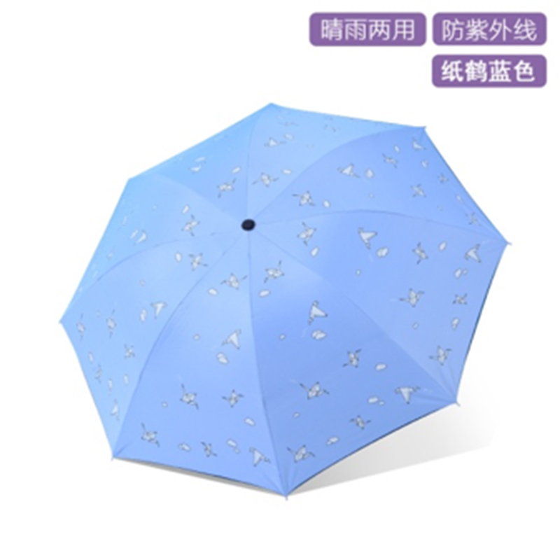 手动钢骨伞架 黑胶布 橡胶漆手柄 YF-S2021014 晴雨两用伞