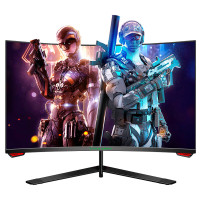 泰坦军团 23.6英寸 180Hz 电竞显示器 1ms响应 1500R曲率 曲面屏幕 全高清1080P 电脑游戏 兼容144Hz P24H3GC