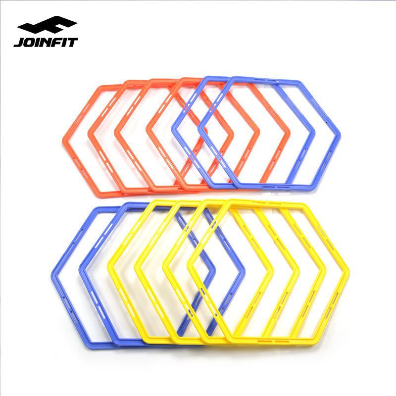 joinfit 敏捷圈 篮球足球训练器材装备 障碍物JOINFIT捷英飞六边形敏捷圈一套12只装圆形敏捷圈60