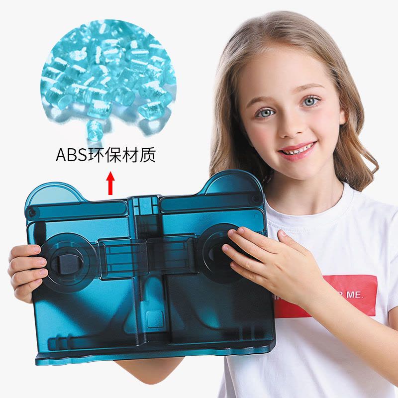 儿童多功能阅读架中学生读书架夹子伸缩支架精简书立成人看书神器|[升级B款]湖蓝色(只适合轻书本)图片