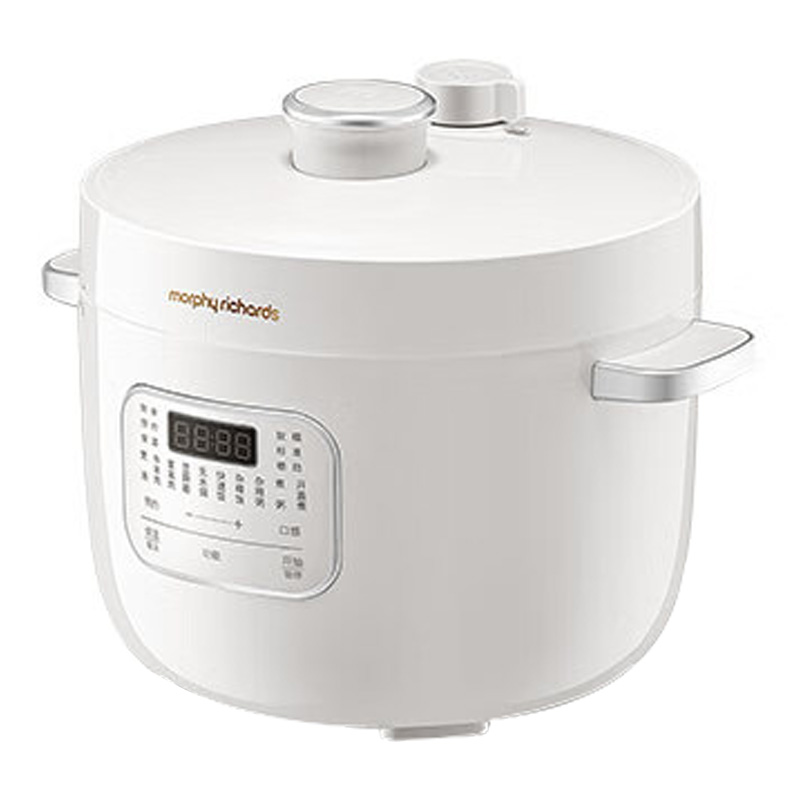 摩飞电压力锅2.5L家用迷你珐琅釉釜煲电高压锅椰奶白MR8701